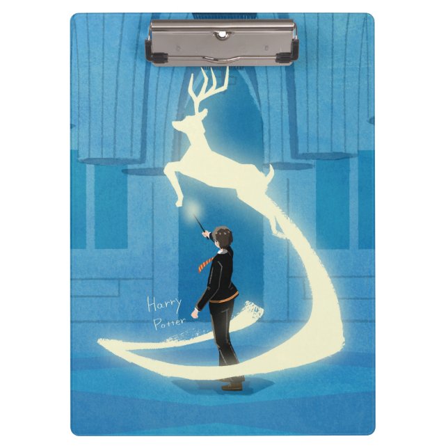 HARRY POTTER™ Patronus-Malerei Klemmbrett (Vorderseite)