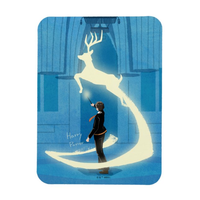 HARRY POTTER™ Patronus-Malerei Magnet (Vertikal)