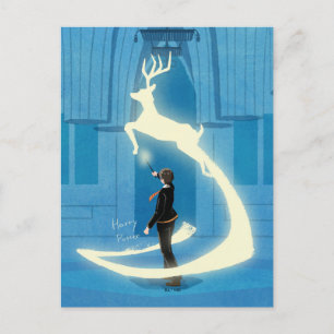 HARRY POTTER™ Patronus-Malerei Postkarte