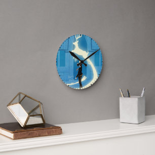 HARRY POTTER™ Patronus-Malerei Runde Wanduhr
