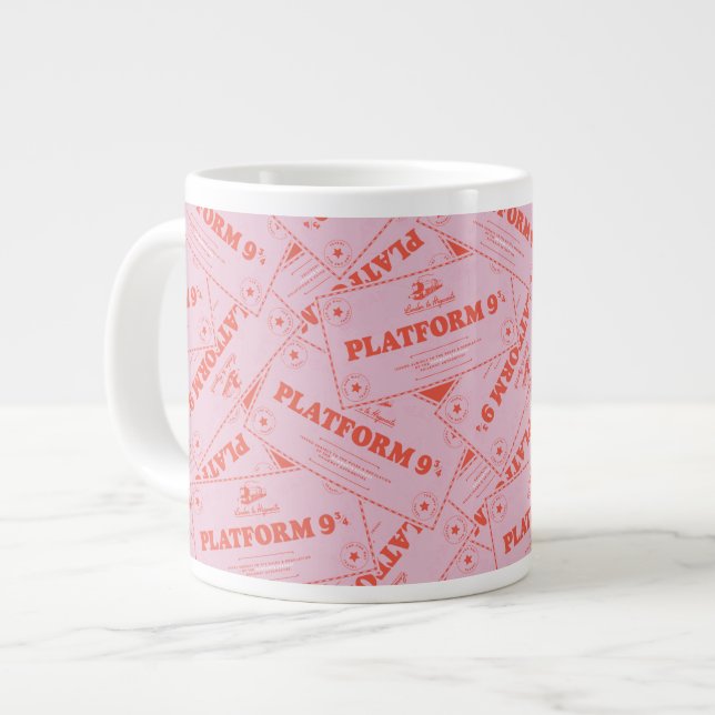 HARRY POTTER™ | Platforn 9 3/4 Zugfahrkarten Jumbo-Tasse (Vorderseite Links)