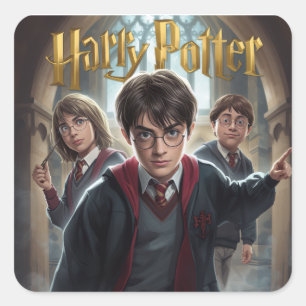 Harry Potter Quadratischer Aufkleber