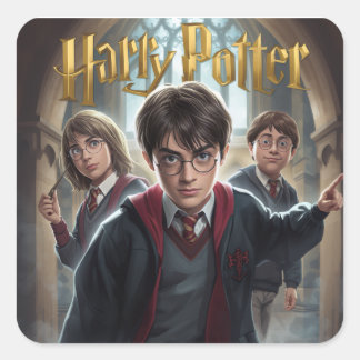 Harry Potter Quadratischer Aufkleber