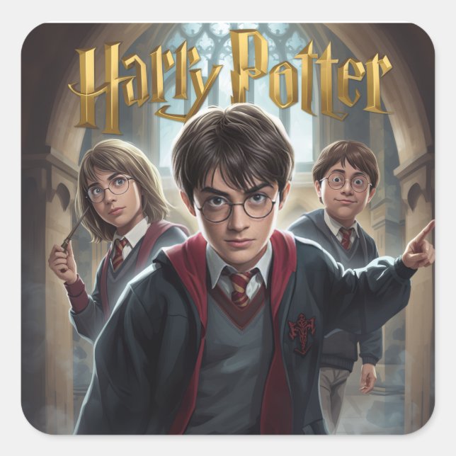 Harry Potter Quadratischer Aufkleber (Vorderseite)