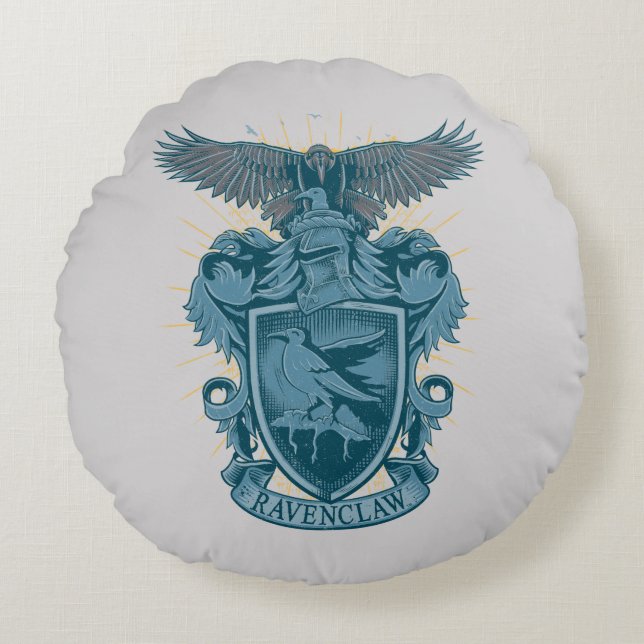 Harry Potter Ravenclaw Crest Rundes Kissen (Vorderseite)