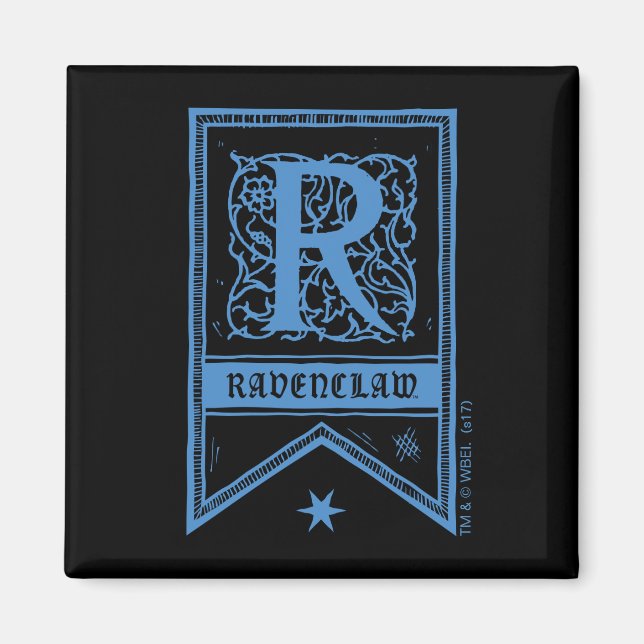 Harry Potter | Ravenclaw-Monogrammbanner Magnet (Vorne)