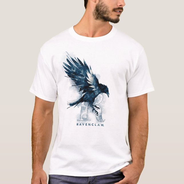 Harry Potter | RAVENCLAW™ Raven Watercolor T-Shirt (Vorderseite)