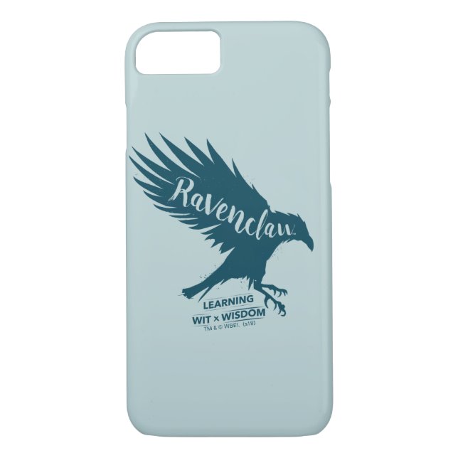 Harry Potter | RAVENCLAW™ Silhouette Typografie Case-Mate iPhone Hülle (Rückseite)