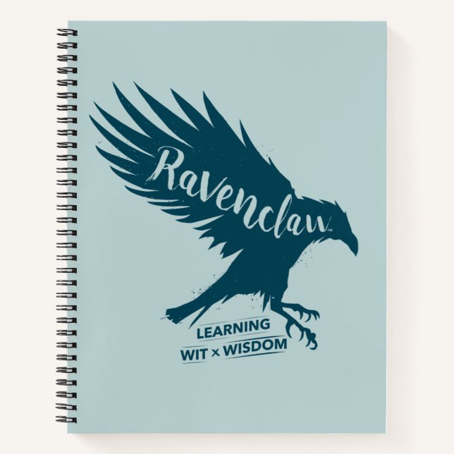 Harry Potter | RAVENCLAW™ Silhouette Typografie Notizbuch (Vorderseite)