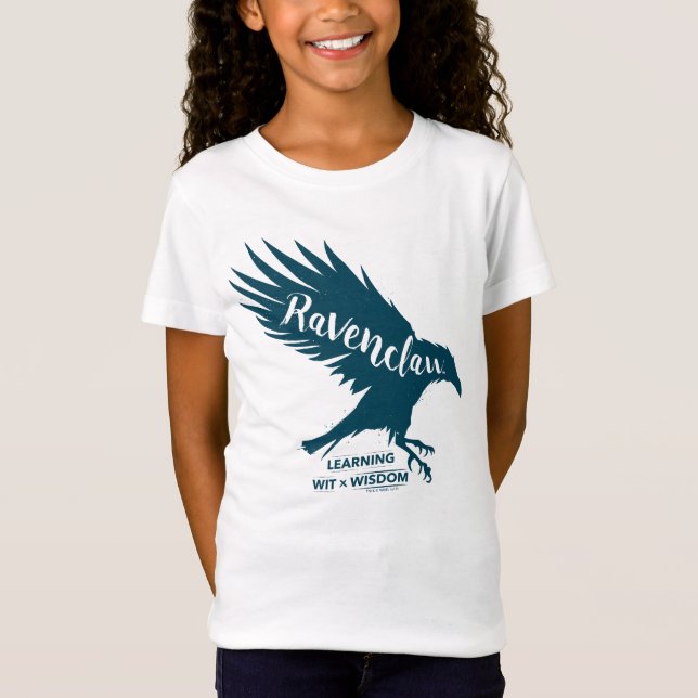 Harry Potter | RAVENCLAW™ Silhouette Typografie T-Shirt (Vorderseite)