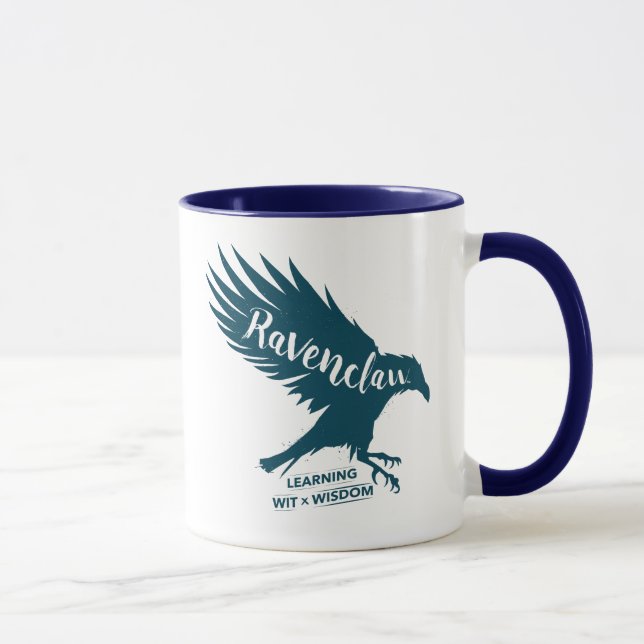 Harry Potter | RAVENCLAW™ Silhouette Typografie Tasse (Rechts)