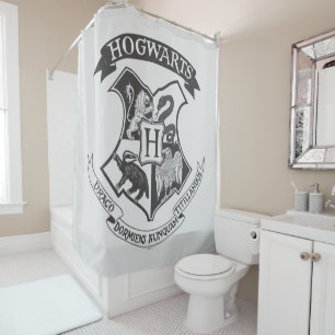 Harry Potter Retro Hogwarts Crest Duschvorhang