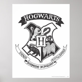 Harry Potter | Retro Hogwarts Crest Poster