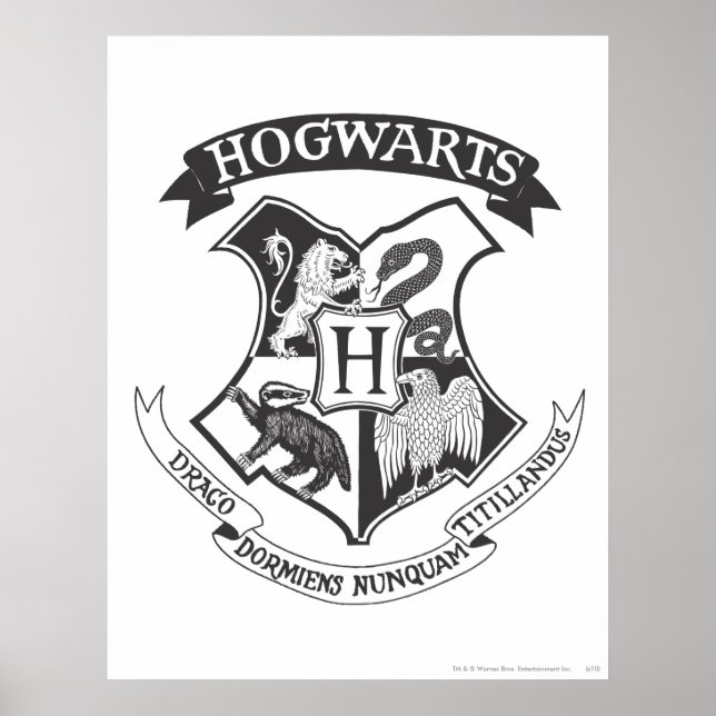 Harry Potter | Retro Hogwarts Crest Poster (Vorne)