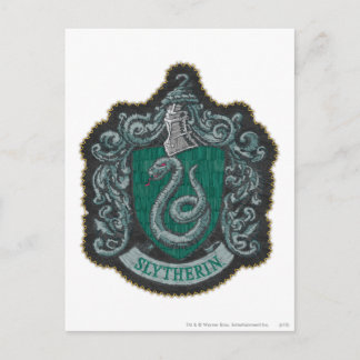 Harry Potter | Retro Mighty Slytherin Wappen Postkarte