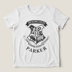 Harry Potter   Retro-Wappen von Hogwarts Tri-Blend Shirt
