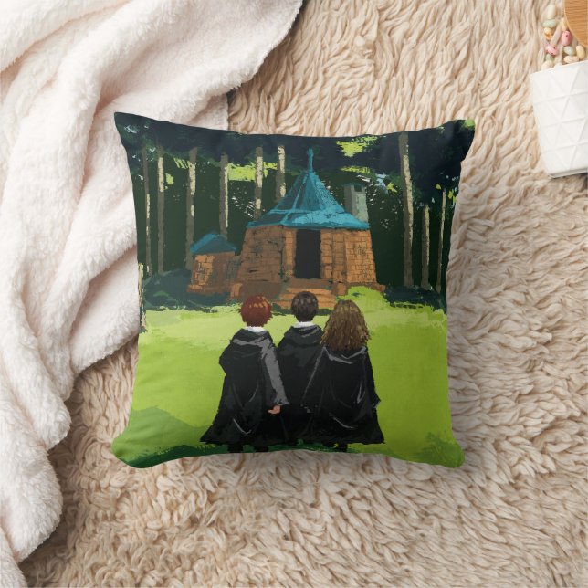 HARRY POTTER™, Ron & Hermione bei Hagrid's Hut Kissen (Decke)