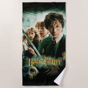 Harry Potter Ron Hermione Dobby Group Shot Strandtuch