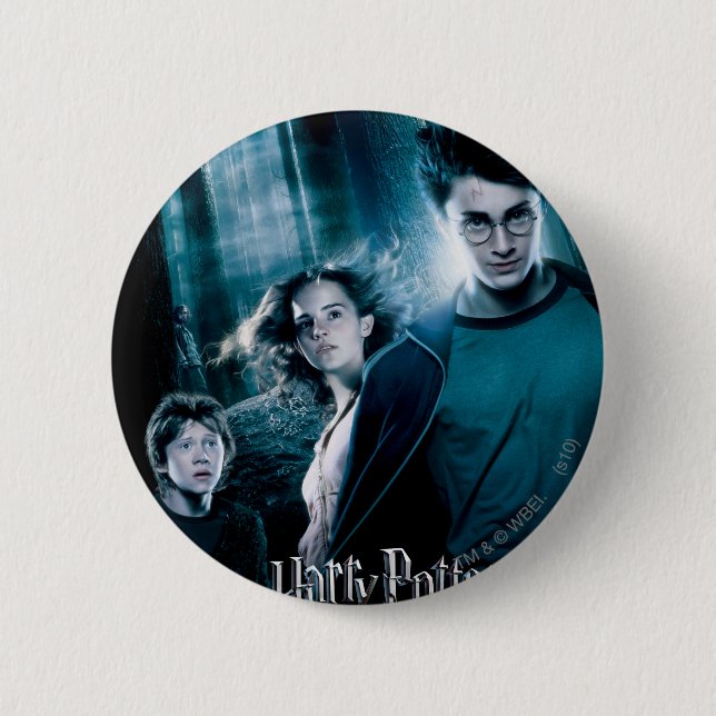 Harry Potter Ron Hermione im Wald Button (Vorderseite)