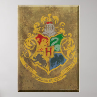 Harry Potter | Rustikale Hogwarts Crest Poster