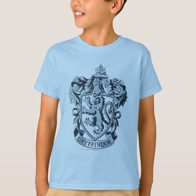 Harry Potter (Schauspieler)Gryffindor Crest Blue T-Shirt (Vorderseite)