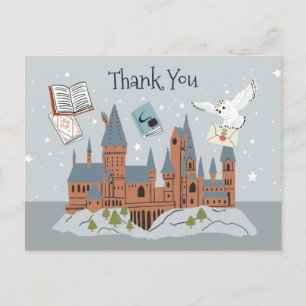 Harry Potter Schloss Hogwarts Danke Postkarte
