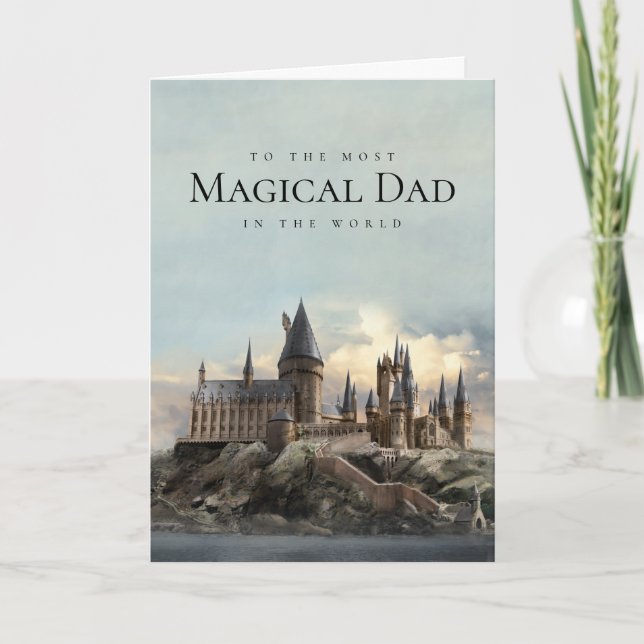 Harry Potter Schloss Hogwarts Tag des Vaters Karte (Vorderseite)