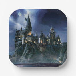 Harry Potter Schloss | Mondbeschienenes Hogwarts Pappteller