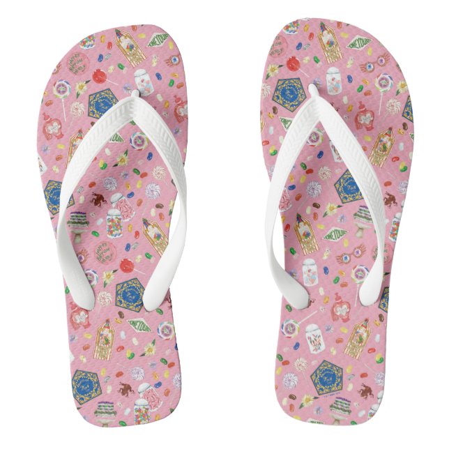 HARRY POTTER™ | Schokoladenfrosch und -muster Flip Flops (Fußbett)