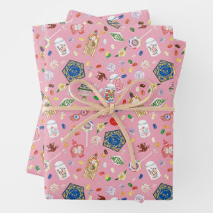 HARRY POTTER™   Schokoladenfrosch und -muster Geschenkpapier Set