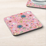 HARRY POTTER™ | Schokoladenfrosch und -muster Getränkeuntersetzer<br><div class="desc">Karo dieses HARRY POTTER™ Bonbons.</div>