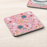 HARRY POTTER™ | Schokoladenfrosch und -muster Getränkeuntersetzer<br><div class="desc">Karo dieses HARRY POTTER™ Bonbons.</div>