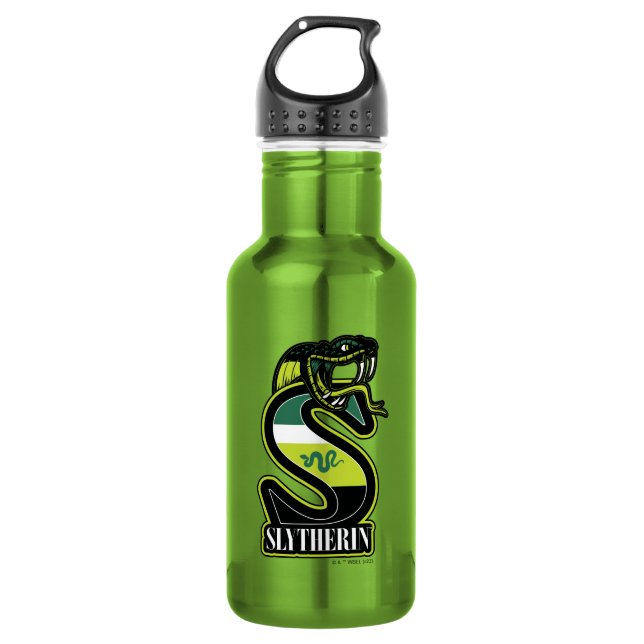 HARRY POTTER™ | SLYTHERIN™ Athletisches Abzeichen Edelstahlflasche (Vorderseite)