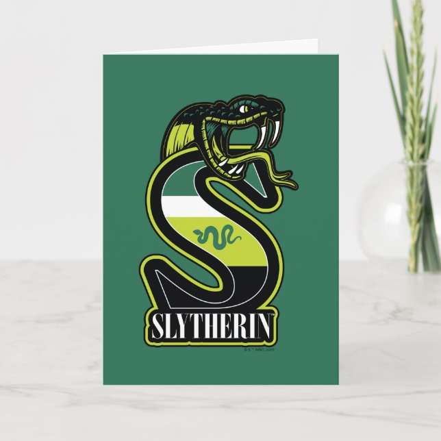 HARRY POTTER™ | SLYTHERIN™ Athletisches Abzeichen Karte (Vorderseite)