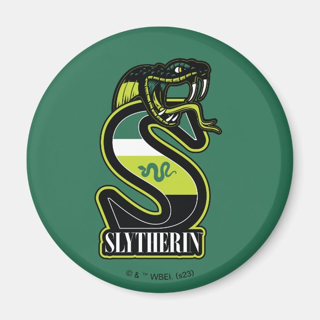 HARRY POTTER™ | SLYTHERIN™ Athletisches Abzeichen Magnet (Vorne)