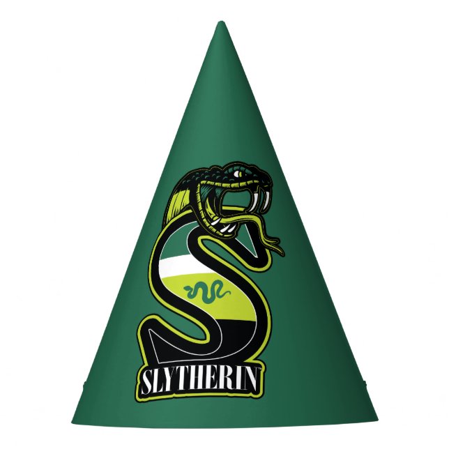 HARRY POTTER™ | SLYTHERIN™ Athletisches Abzeichen Partyhütchen (Vorderseite)