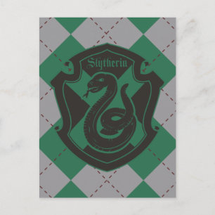 Harry Potter   Slytherin-Haus-Wappen Stolz Postkarte
