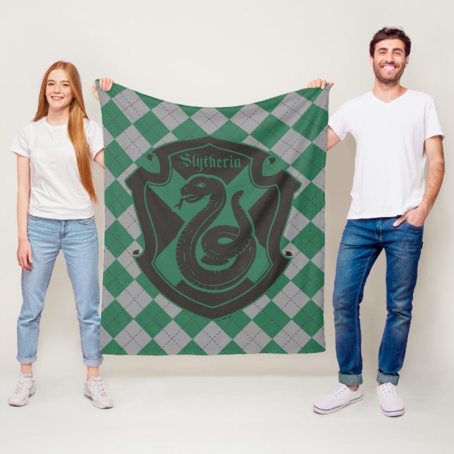Harry Potter | Slytherin House Pride Wappen Fleecedecke (Beispiel)