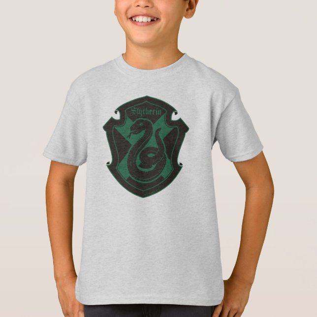 Harry Potter | Slytherin House Pride Wappen T-Shirt (Vorderseite)