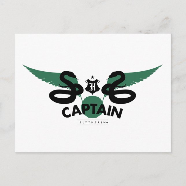 Harry Potter | SLYTHERIN™ House Quidditch Captain Postkarte (Vorderseite)