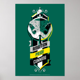 Harry Potter   SLYTHERIN™ House Tracks Sigil Poster