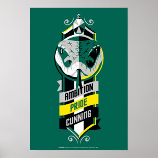 Harry Potter | SLYTHERIN™ House Tracks Sigil Poster