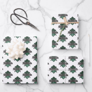 Harry Potter Slytherin   QUIDDITCH™ Crest Geschenkpapier Set