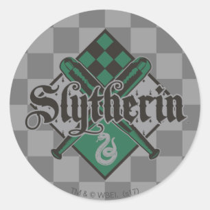 Harry Potter Slytherin   QUIDDITCH™ Crest Runder Aufkleber