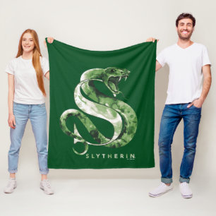 Harry Potter   SLYTHERIN™ Schlange Wasserfarbe Fleecedecke