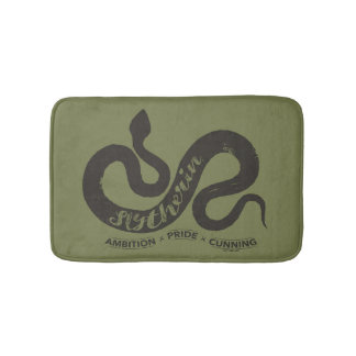 Harry Potter | SLYTHERIN™ Silhouette Typografie Badematte