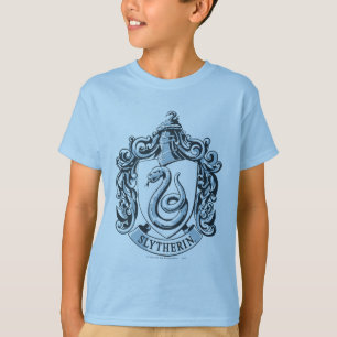 Harry Potter   Slytherin Wappen - Eisblau T-Shirt
