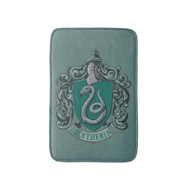 Harry Potter | Slytherin Wappen Green Badematte (Vorderseite Vertikal)