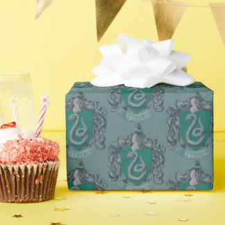 Harry Potter | Slytherin Wappen Green Geschenkpapier