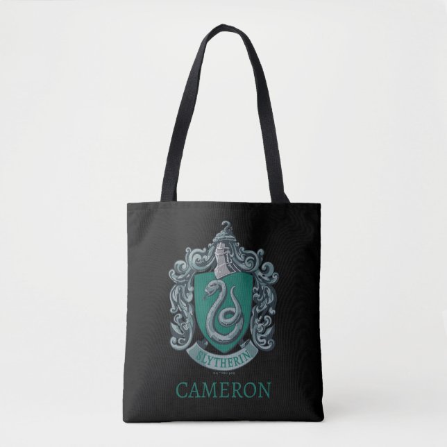 Harry Potter | Slytherin Wappen Green Large Tasche (Vorderseite)